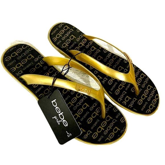 NWT🌷Bebe🌷Little Girls Flip Flops​​​​ - Picture 2 of 3